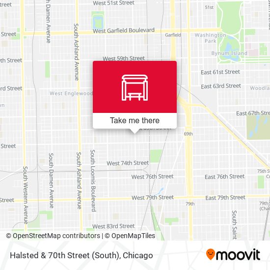 Halsted & 70th Street (South) map