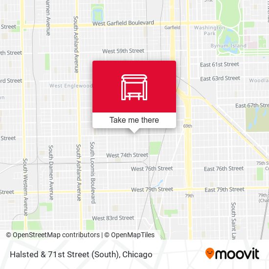 Halsted & 71st Street (South) map