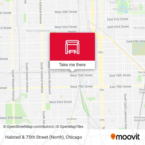 Mapa de Halsted & 75th Street (North)