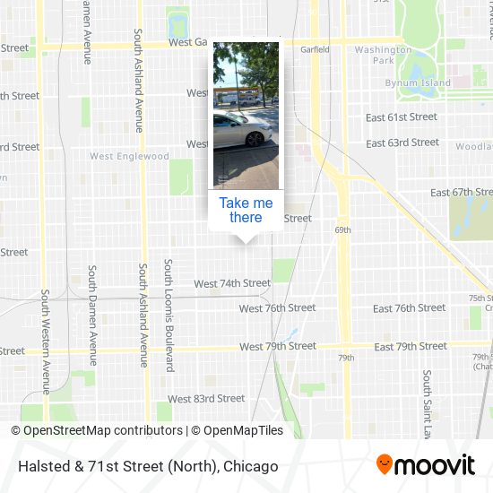 Halsted & 71st Street (North) map