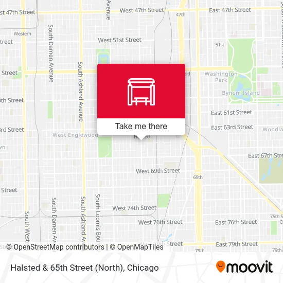 Halsted & 65th Street (North) map