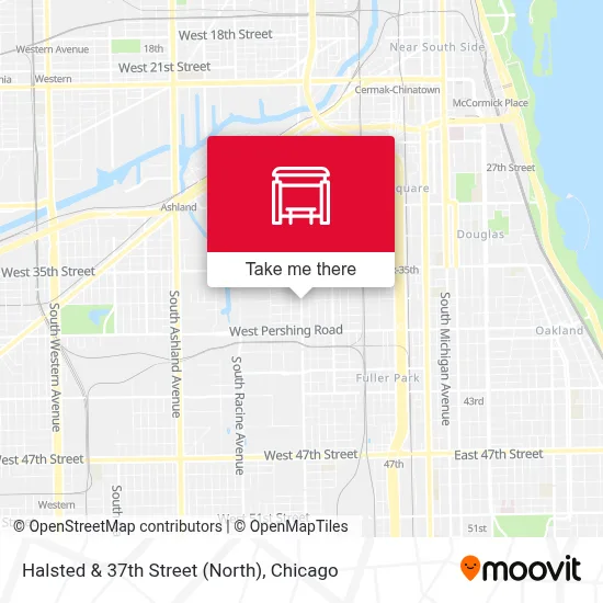 Halsted & 37th Street (North) map