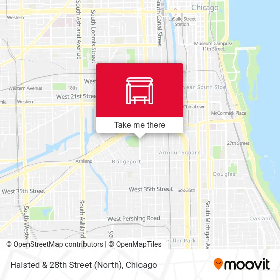 Halsted & 28th Street (North) map