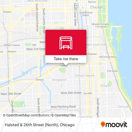 Halsted & 26th Street (North) map