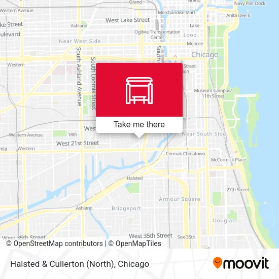 Halsted & Cullerton (North) map