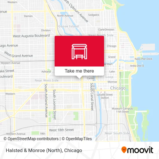 Halsted & Monroe (North) map