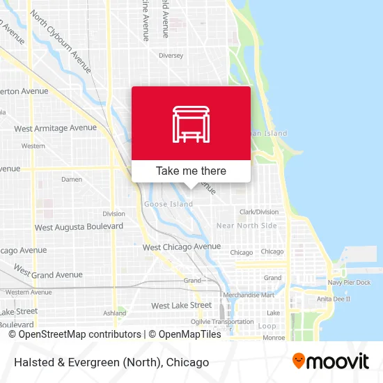 Halsted & Evergreen (North) map