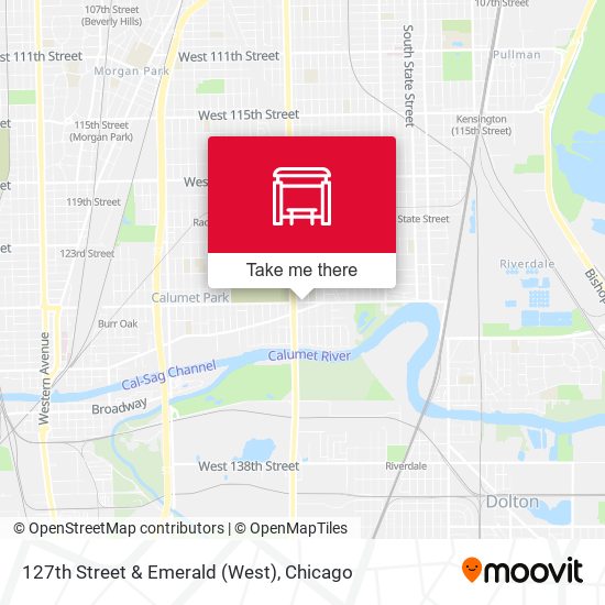 127th Street & Emerald (West) map