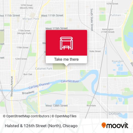 Mapa de Halsted & 126th Street (North)