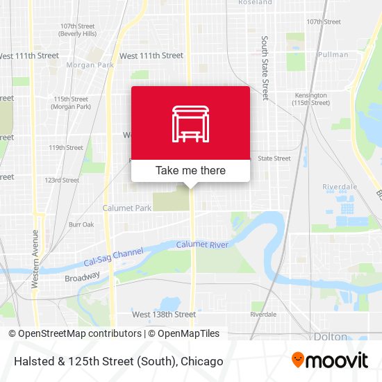 Mapa de Halsted & 125th Street (South)