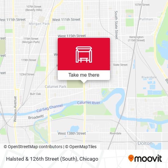 Mapa de Halsted & 126th Street (South)