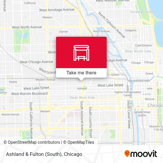 Ashland & Fulton (South) map