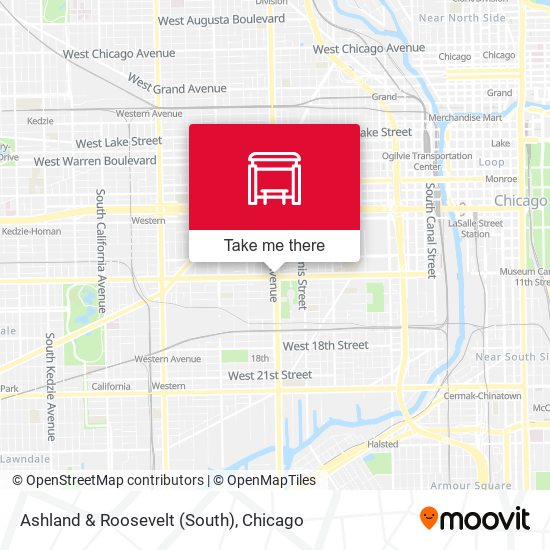 Ashland & Roosevelt (South) map