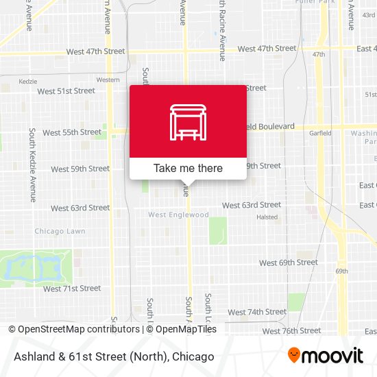 Ashland & 61st Street (North) map