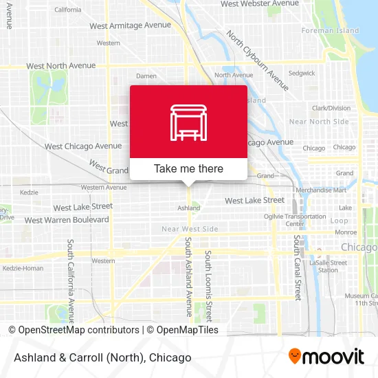Ashland & Carroll (North) map