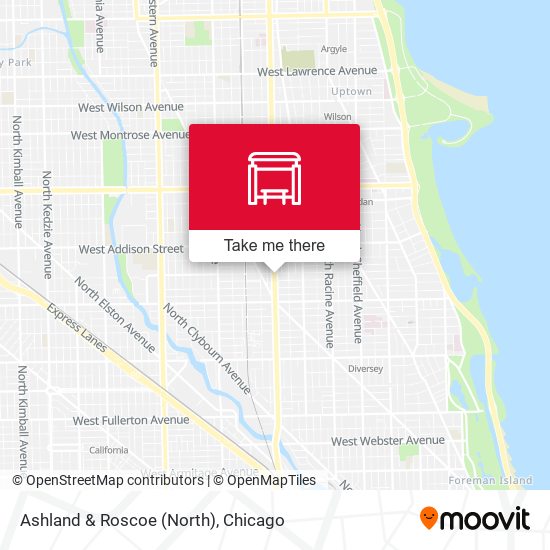 Ashland & Roscoe (North) map