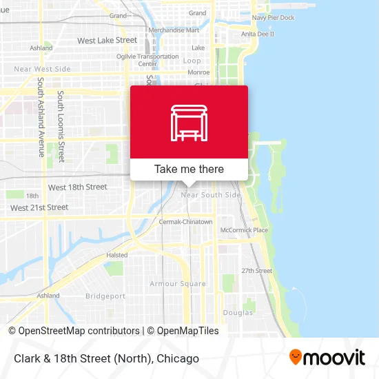 Clark & 18th Street (North) map