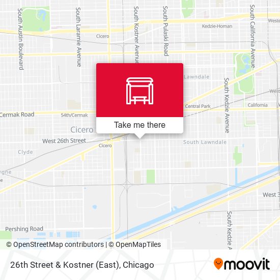 26th Street & Kostner (East) map