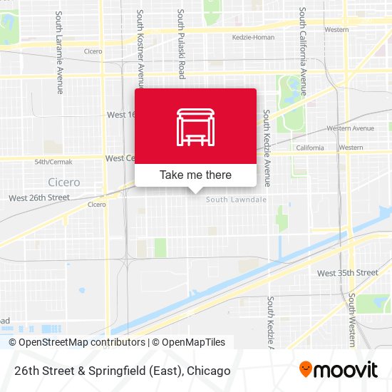 26th Street & Springfield (East) map