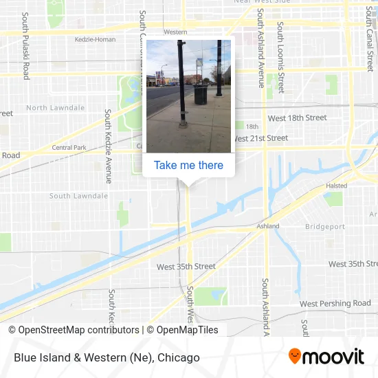 Blue Island & Western (Ne) map