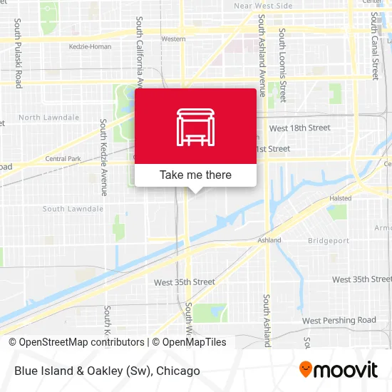 Blue Island & Oakley (Sw) map