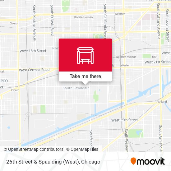 26th Street & Spaulding (West) map