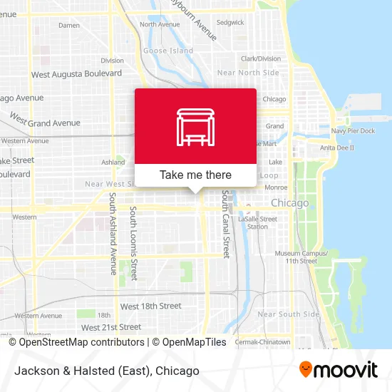 Jackson & Halsted (East) map