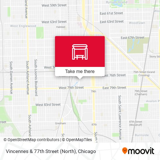 Mapa de Vincennes & 77th Street (North)