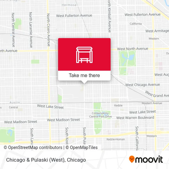 Chicago & Pulaski (West) map