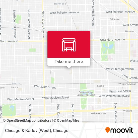 Chicago & Karlov (West) map