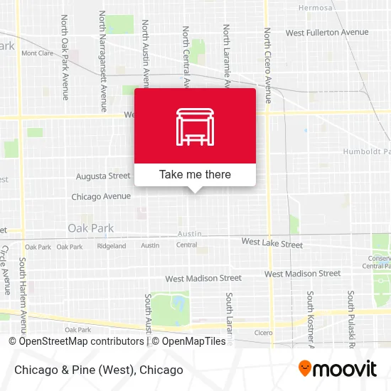 Chicago & Pine (West) map
