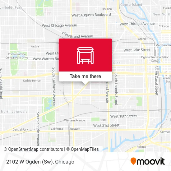 2102 W Ogden (Sw) map