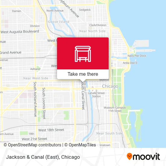 Jackson & Canal (East) map