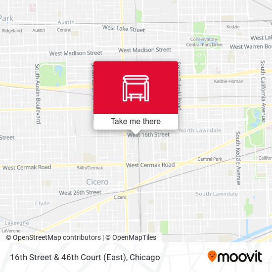 16th Street & 46th Court (East) map