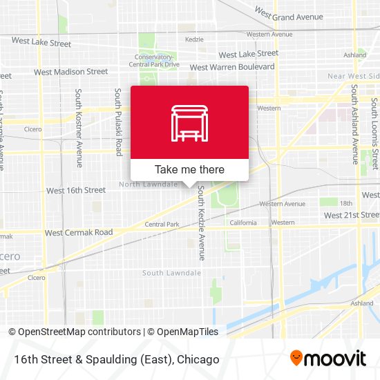 16th Street & Spaulding (East) map