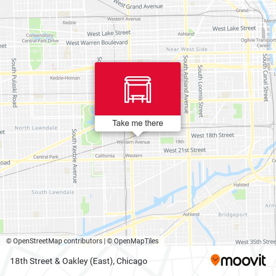 18th Street & Oakley (East) map