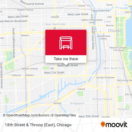 18th Street & Throop (East) map