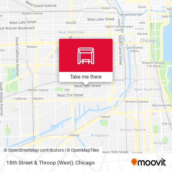 18th Street & Throop (West) map