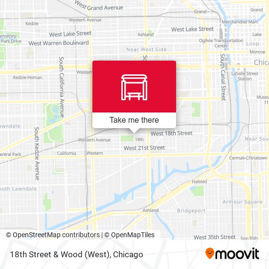 18th Street & Wood (West) map