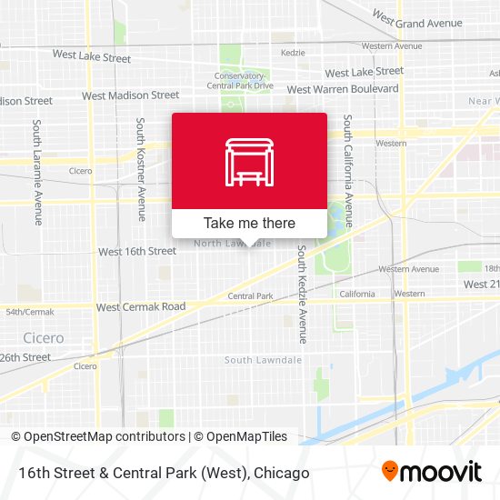 16th Street & Central Park (West) map