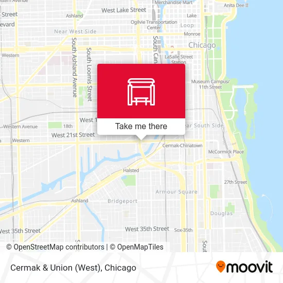 Cermak & Union (West) map