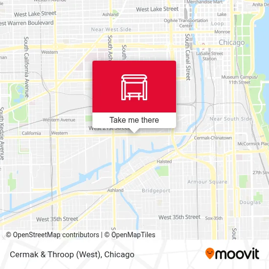Cermak & Throop (West) map