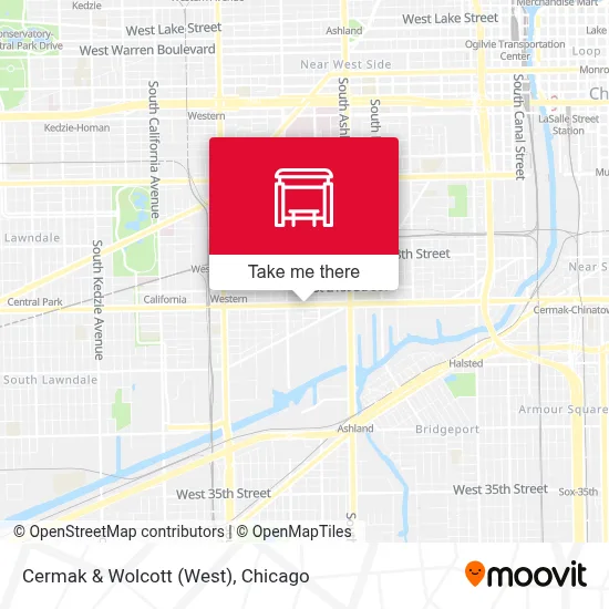 Cermak & Wolcott (West) map