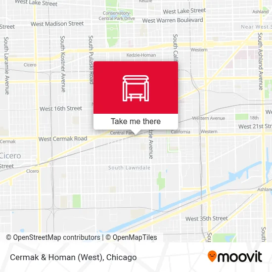 Cermak & Homan (West) map