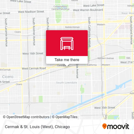 Cermak & St. Louis (West) map