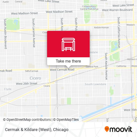 Cermak & Kildare (West) map