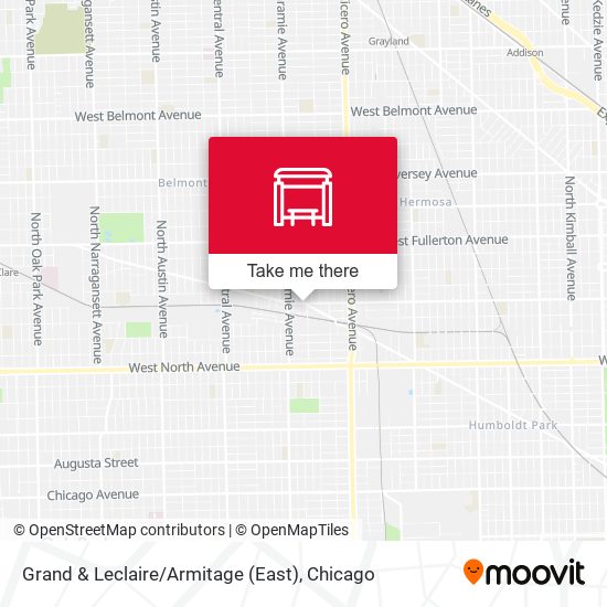 Grand & Leclaire / Armitage (East) map