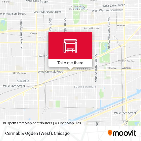 Cermak & Ogden (West) map