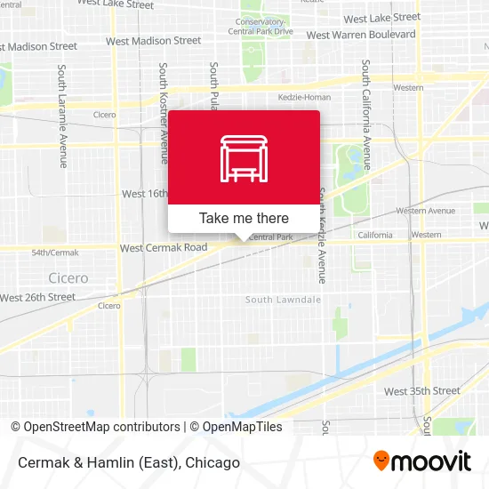 Cermak & Hamlin (East) map