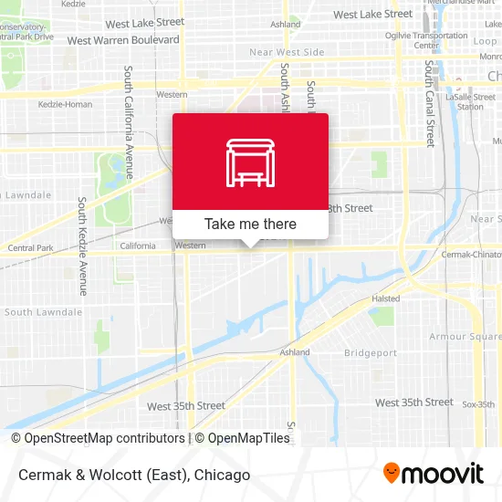 Cermak & Wolcott (East) map